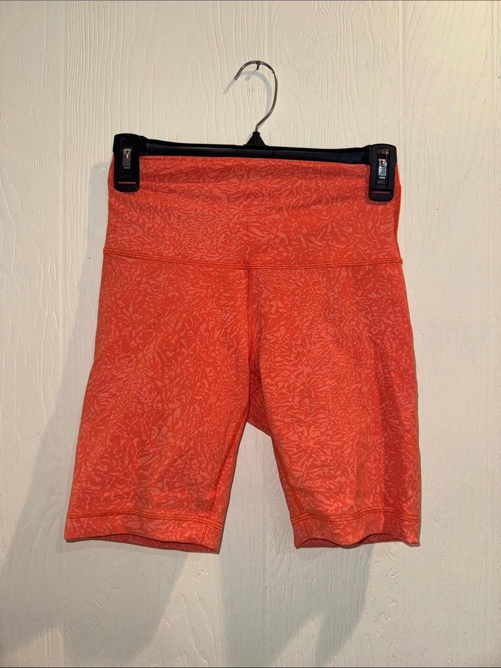 lululemon athletica Coral Pattern High-Rise Bike Shorts